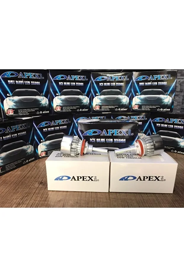 H4 Buz Mavi Led Xenon-şimşek Etkili-10800 Lm 12000k- Yüksek Aydınlatma Gücü - 8