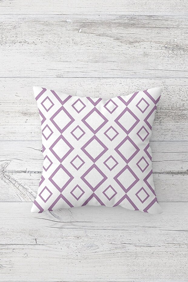 Geometric Tile Pattern One Side Printed Hidden Zipper Pillowcase Throw Pillow Sofa Pillowcase