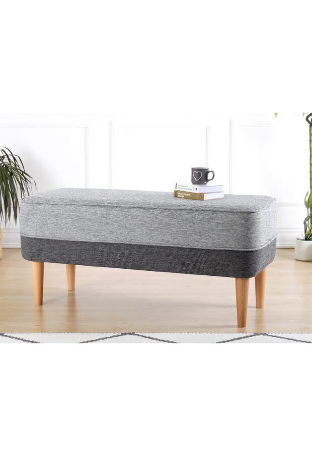Randler Bench Puf - Gri - 3