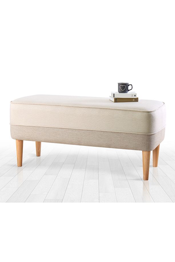 Randler Bench Puf - Krem - 1