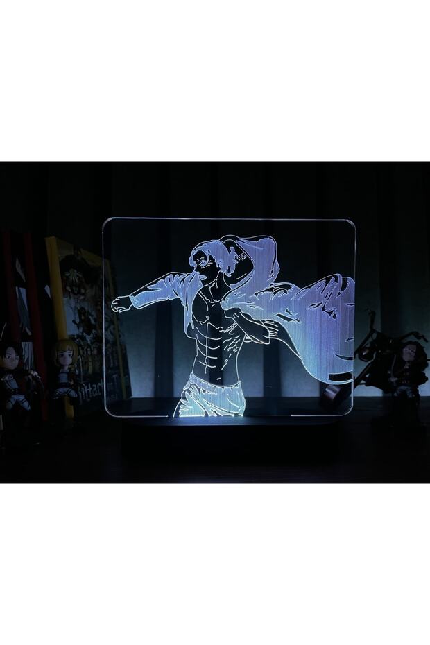 Attack On Titan Eren Jaeger Masa Lambası - 3