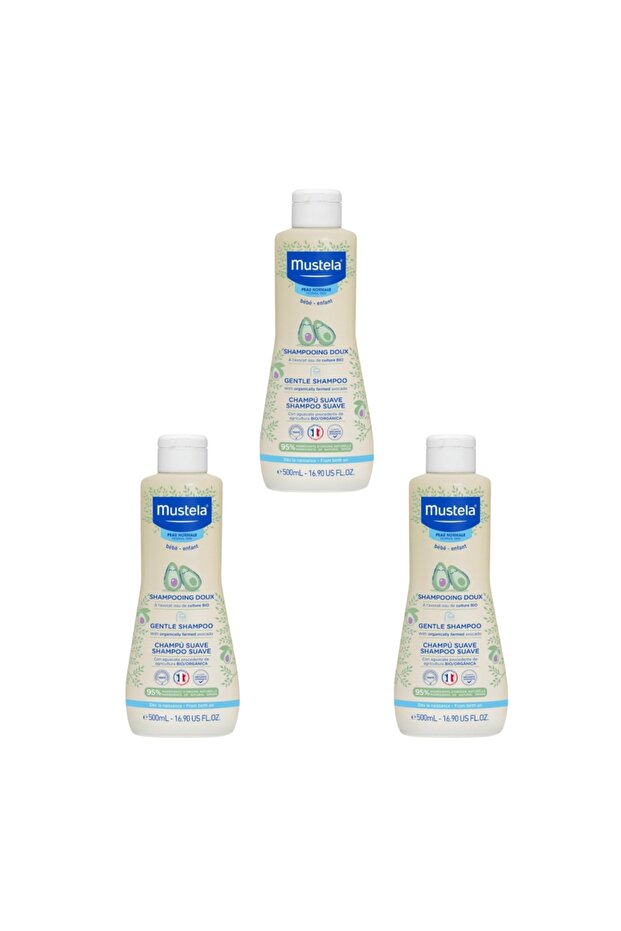 500 Ml Gentle Shampoo - 3 Pieces