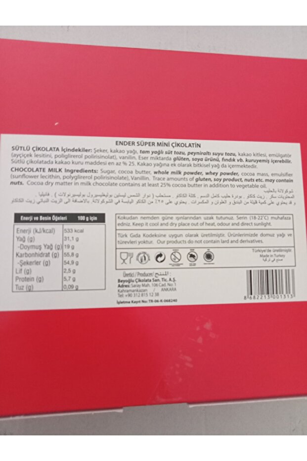 Ender Süper Mini Çikolata 1000gr - 3