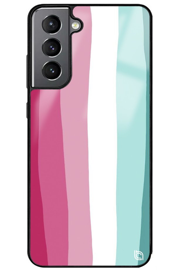 Samsung S21 Fe Rainbow Rainbow Premium Patterned Glossy Phone Case