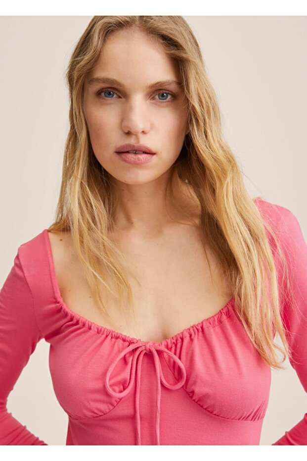 Beli Bağcıklı Elbise - 5