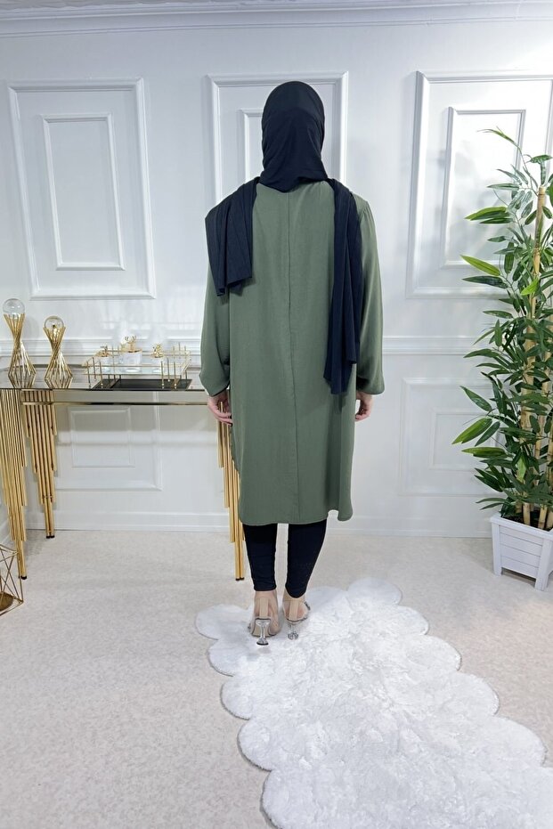 Firdevs Ayrobin Tunik - Haki - 4