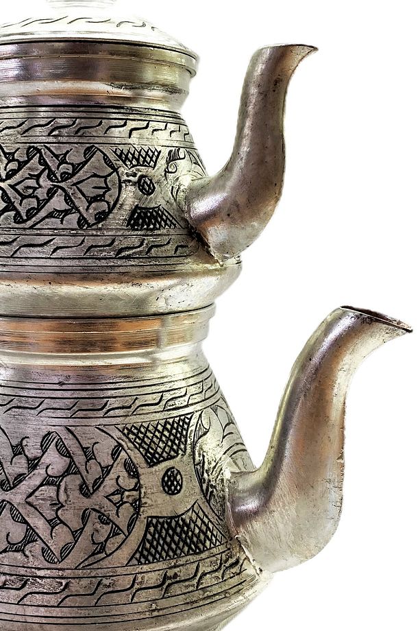 Özel Yapım Eskitme Model Ekstra Kalın Bakır Çaydanlık - 3