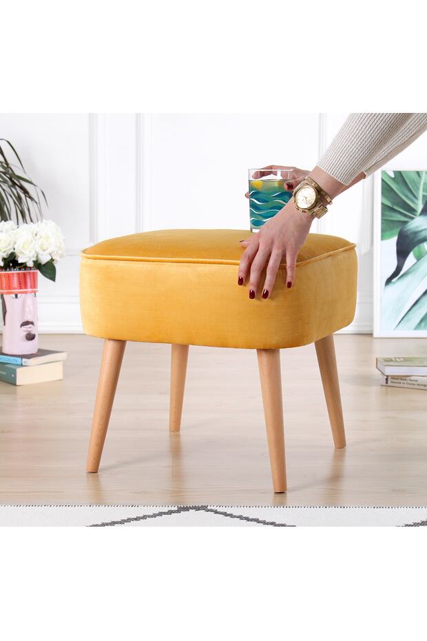 Bolien Puf - Sarı - 3