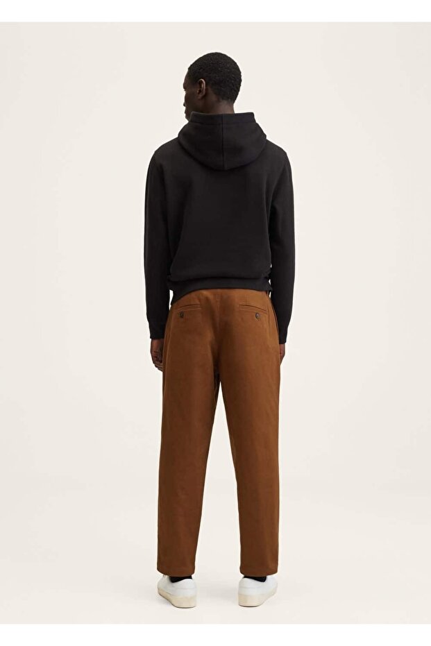 Regular Cut Pleated Trousers - 4
