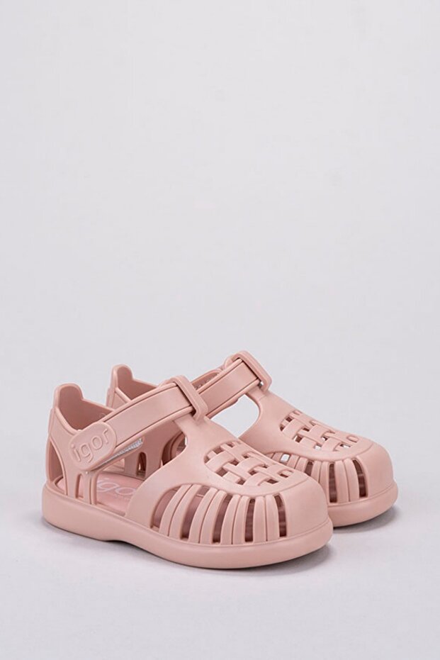 صندل توبي سوليد للأطفال باللون البيج - 2