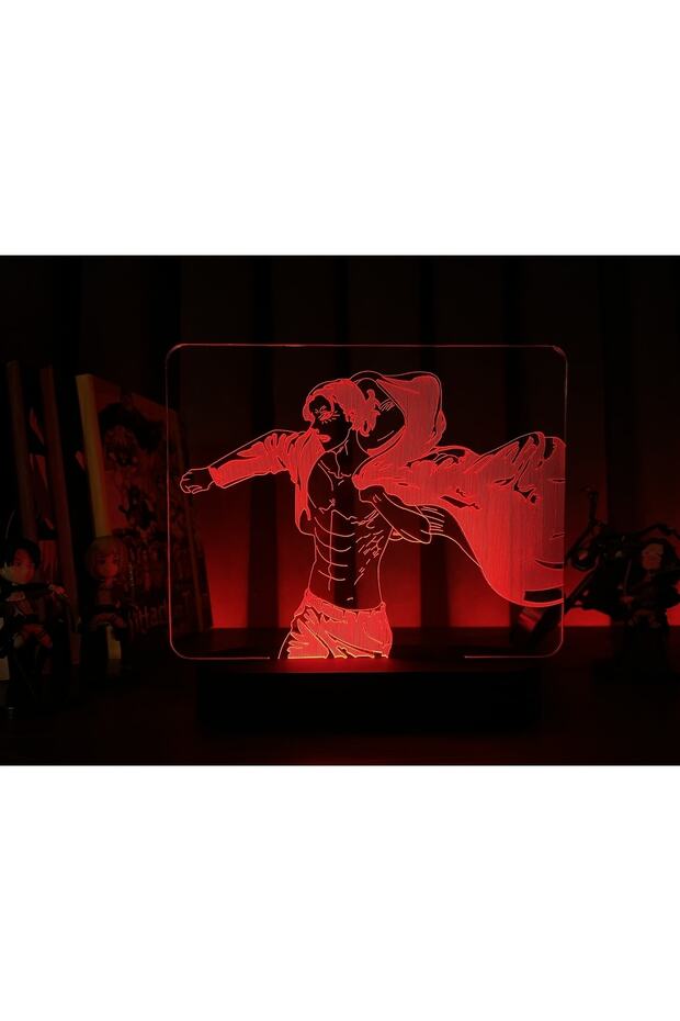 Attack On Titan Eren Jaeger Masa Lambası - 4