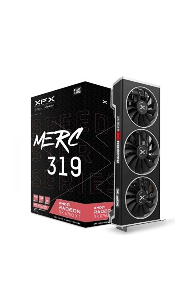 Speedster Merc 319 Amd Radeon Rx 6750 Xt Black Rx-675xytbdp 12gb Gddr6 192bit Ekran Kartı - 1