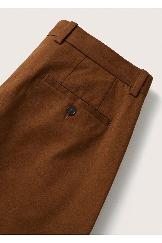 Regular Cut Pleated Trousers - 6