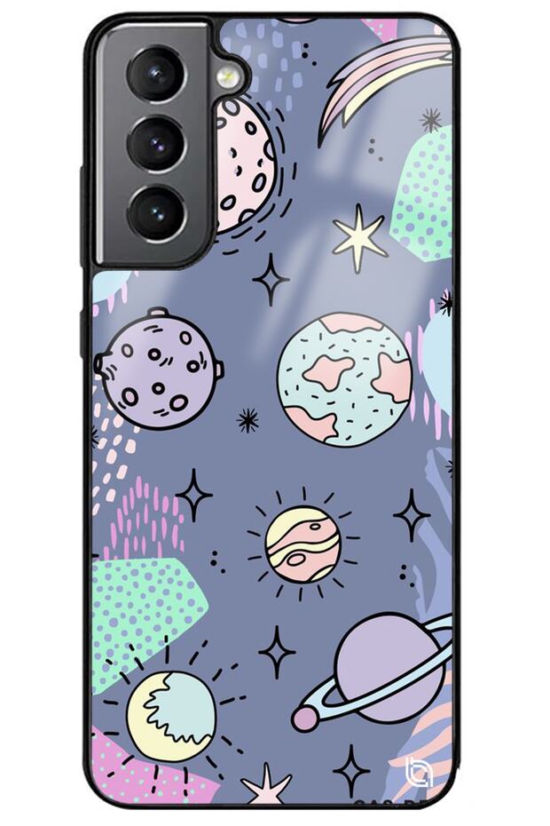 Samsung S21 Fe Space Premium Pattern Glossy Phone Case