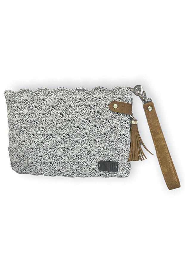 Women's Handmade Mint Green Clutch Portfolio Bag