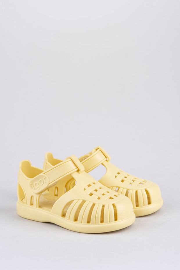 Tobby Solid Çocuk Sandalet Vanilya - 2