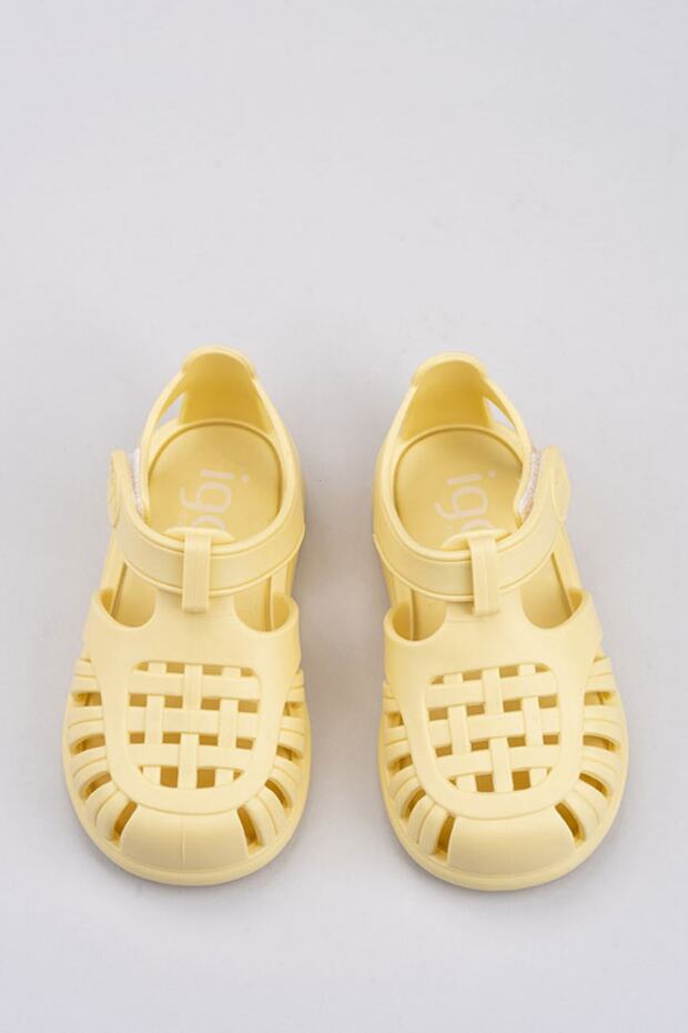 Tobby Solid Çocuk Sandalet Vanilya - 4