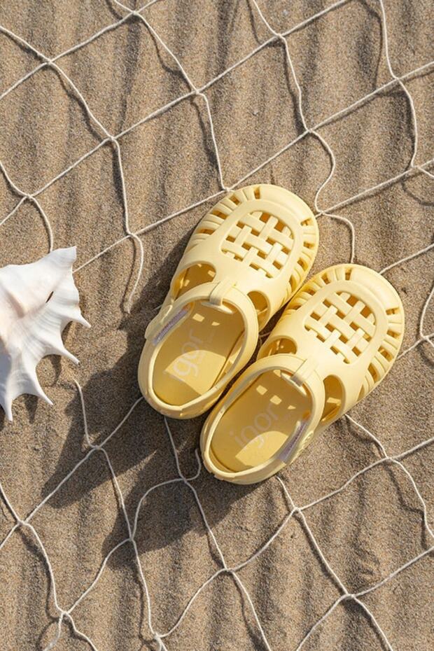 Tobby Solid Çocuk Sandalet Vanilya - 3