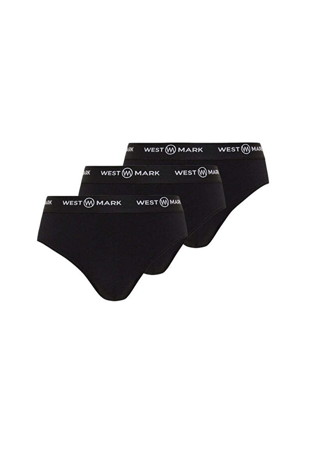 Solid Black Brief 3-pack - 1