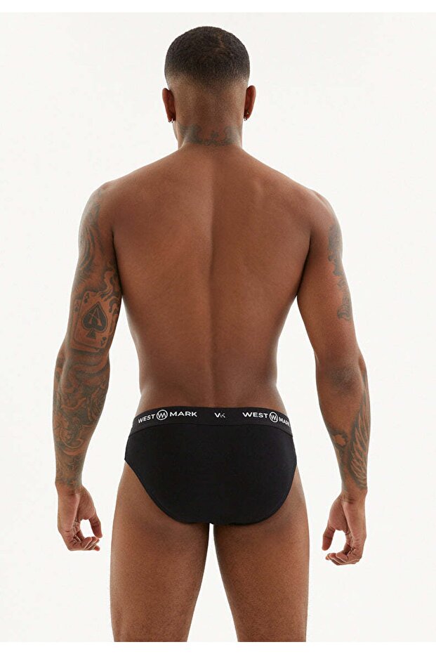 Solid Black Brief 3-pack - 4