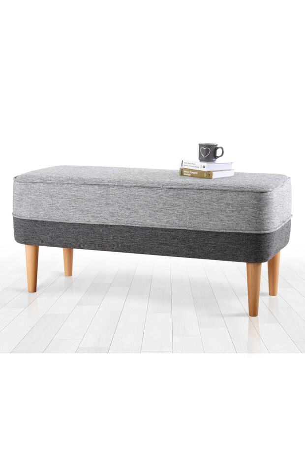 Randler Bench Puf - Gri - 1