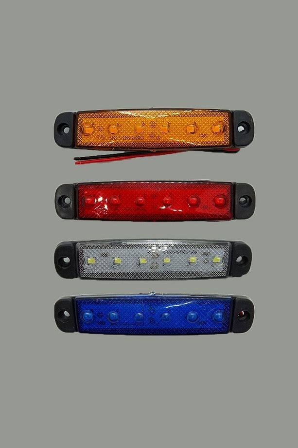 10 Adet 6 Ledli Parmak Led Lamba 12v Sarı (E Belgeli) - 2