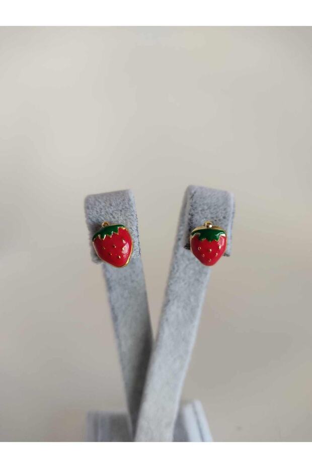 Çocuk Çilek Küpe - 1