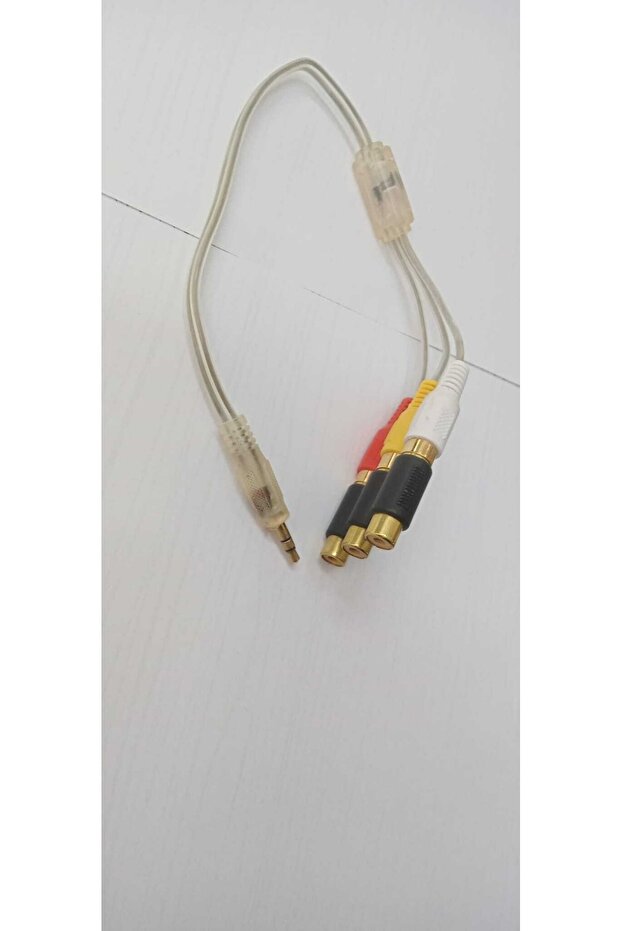 Stereo Male to 3 RCA Female 30 Cm Cable Aux Rca Cable 30 Cm