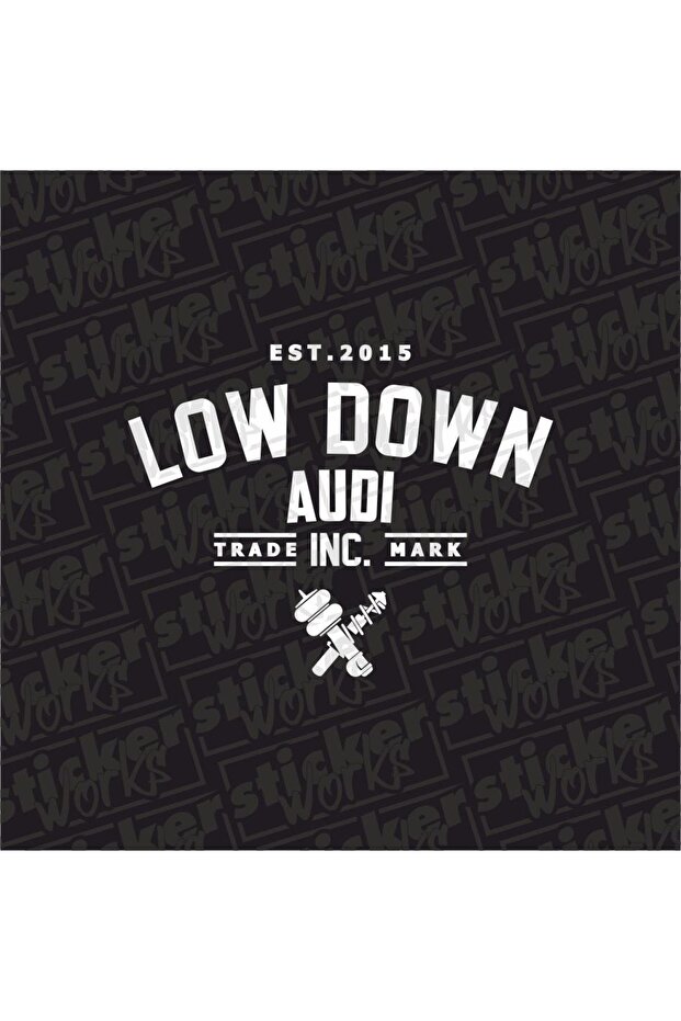 Low down Audi Rear Window Sticker