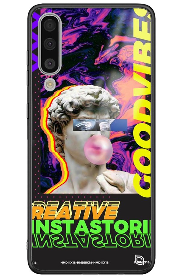 Samsung Galaxy A50 David Premium Patterned Glossy Phone Case