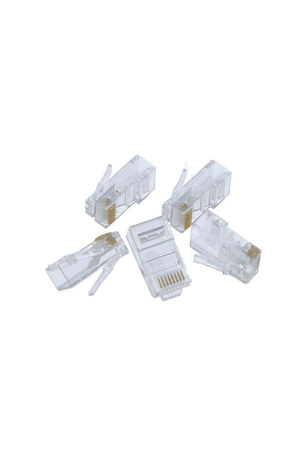 8p-8c Bilgisayar Rj-45 Plug Network Rj45 Jack Konnektör 5 Adet - 1