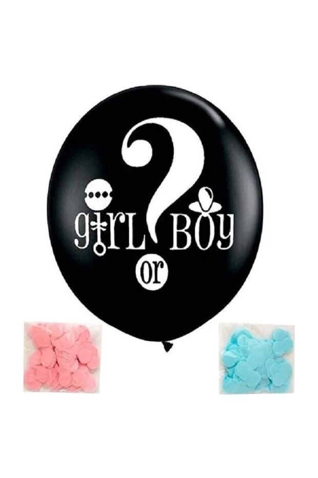 Jumbo Black Color Gender Balloon