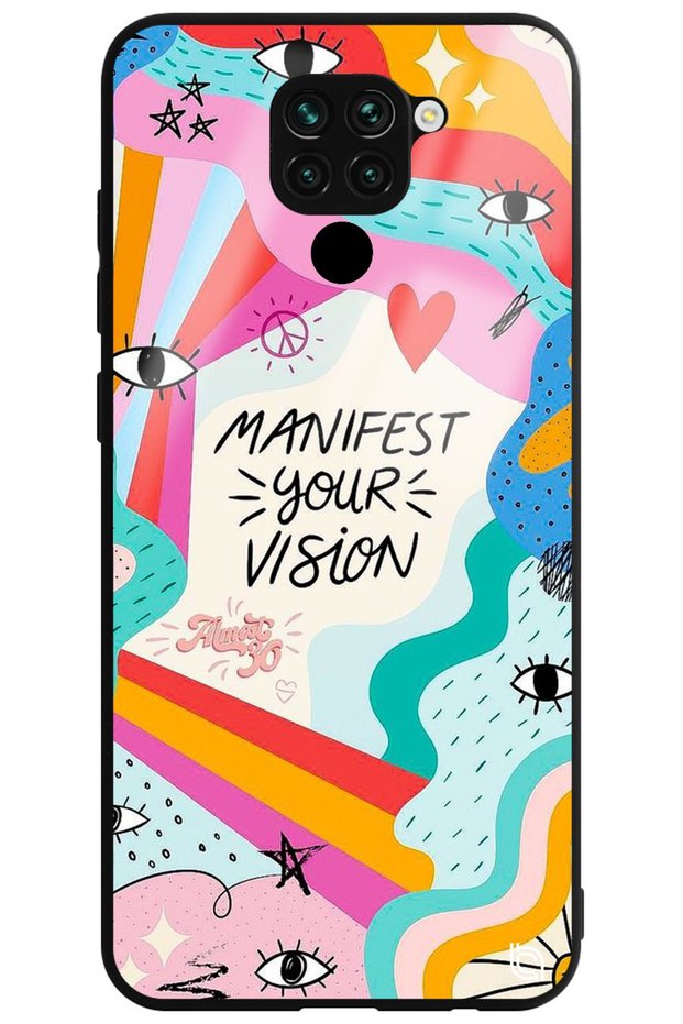 Xiaomi Redmi Note 9 Premium Manifest Your Vision Patterned Glossy Phone Case