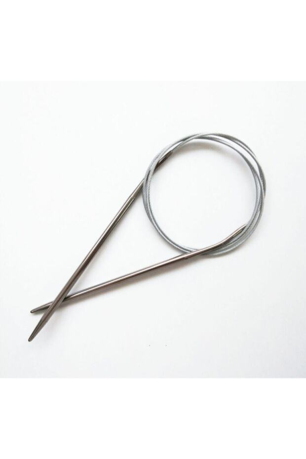 Telli Misinalı 100 Cm Örgü Şişi No:5 Mm - 1