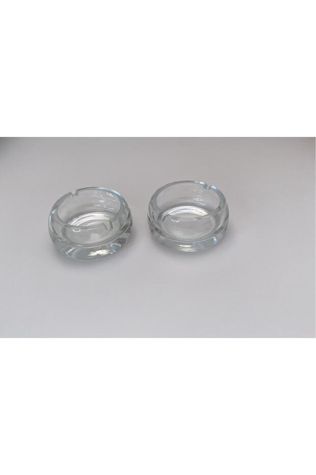 Emr Cold Cutting Luxury Ashtray - 2-Piece Glass Ash Tray