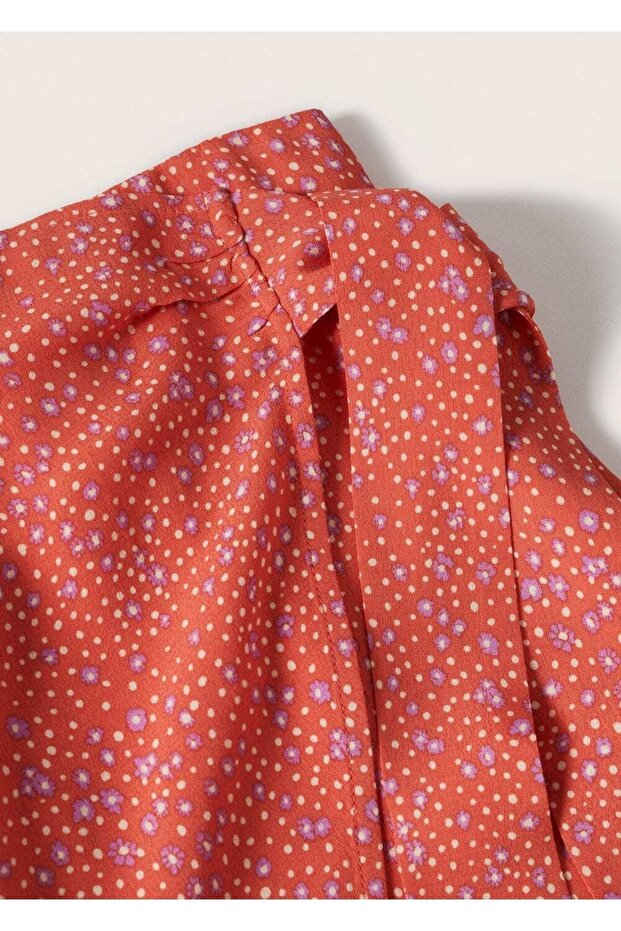 Anvelop Kesim Desenli Etek - 6