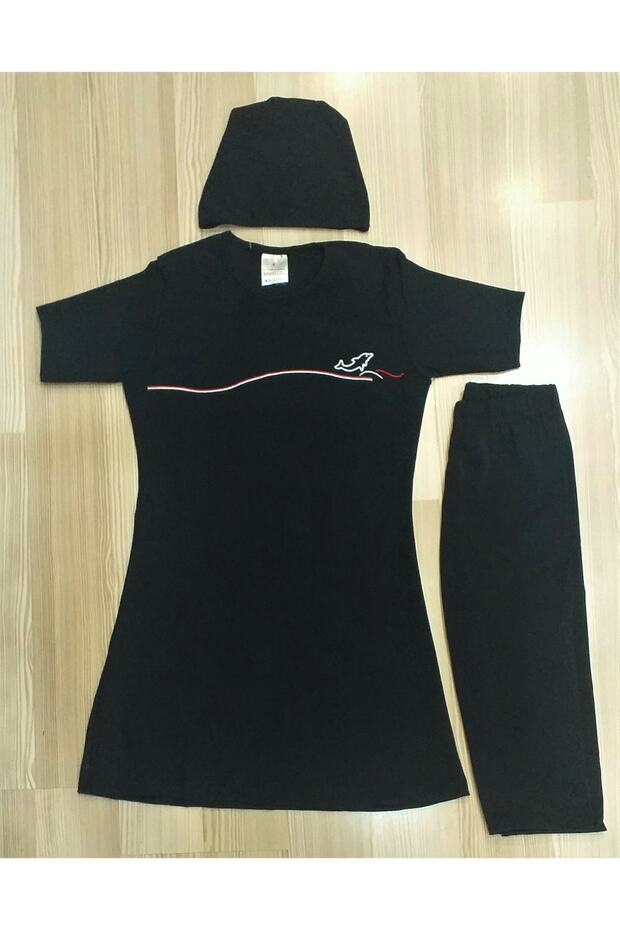 Lazella Short Sleeve Children's Swimsuit Half Covered