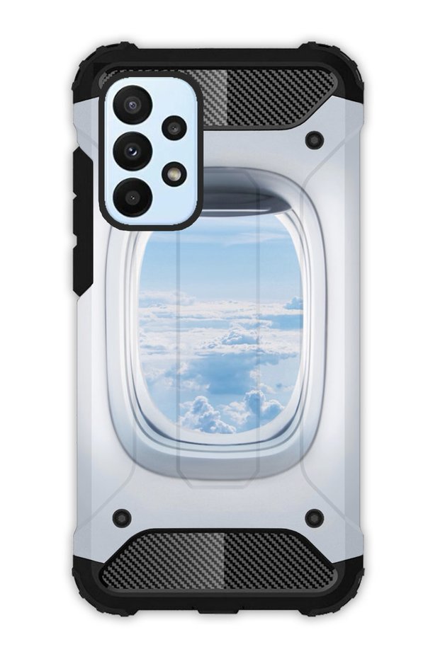 Galaxy A23 Compatible Case Tank Full Protection Antishock - Airplane Window