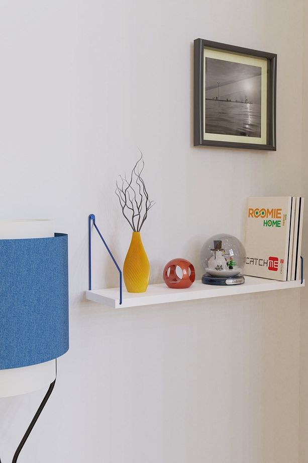 Duvar Rafı Kitaplık Mutfak Banyo Yaşam Alanı 15 X 55 Cm 1 Adet - 2