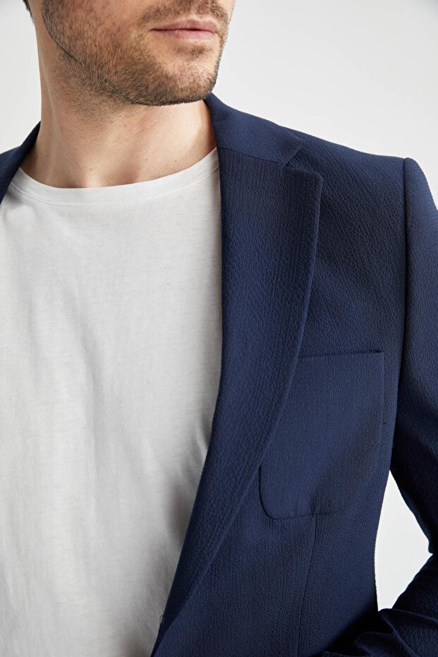 Slim Fit Blazer Ceket - 8