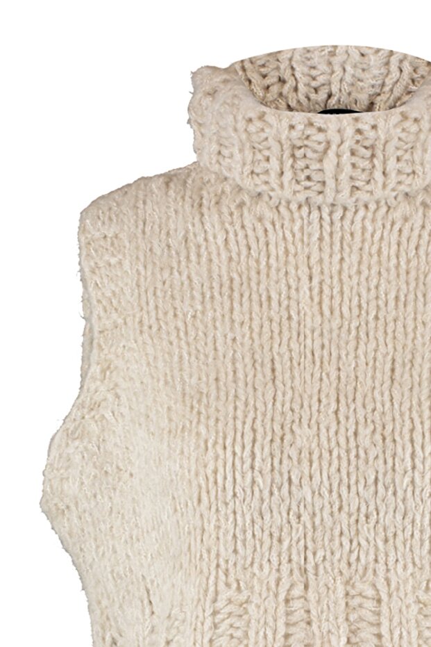 Taş Crop Balıkçı Yaka Triko Süveter TWOAW22BZ0058 - 6