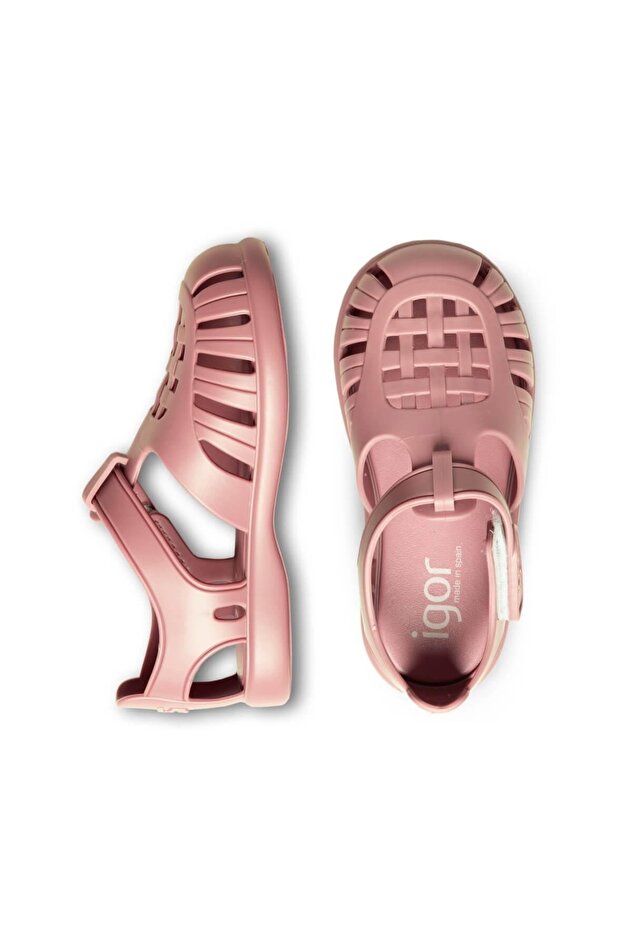 Tobby Solid Çocuk Sandalet - Pembe - 4