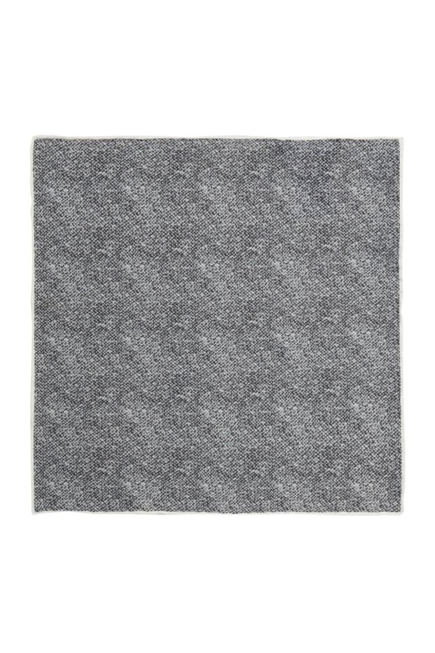 Men's Gray Patterned Gray Classic Handkerchief