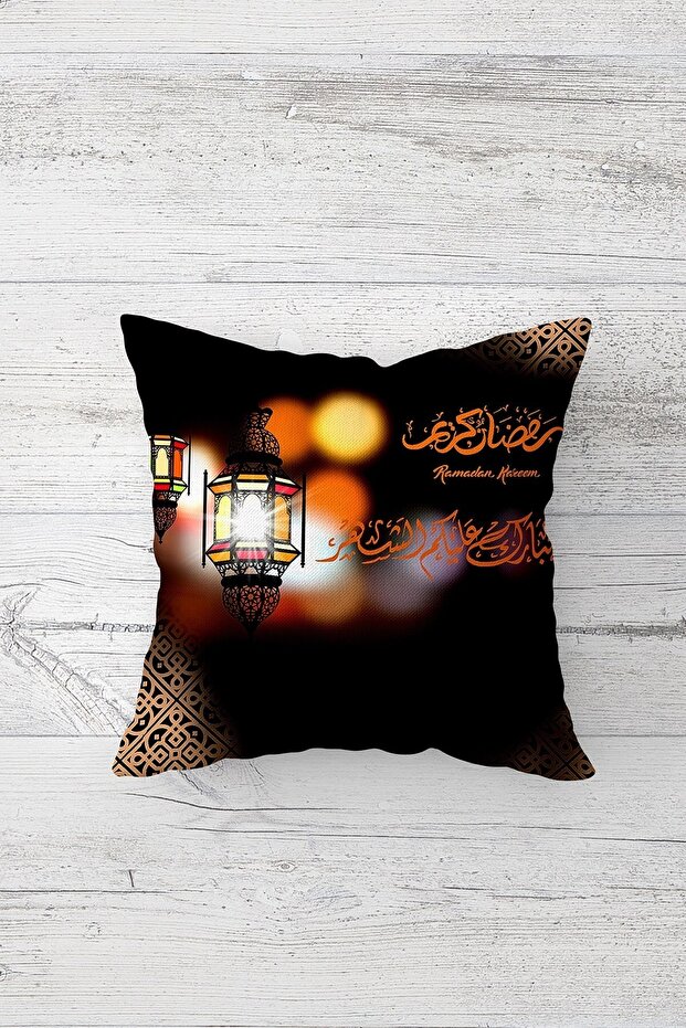 Ramadan Kareem Lantern One Side Printed Hidden Zipper Pillowcase Throw Pillow Sofa Pillowcase