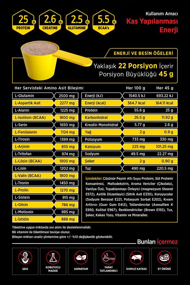 Whey Ultimate Protein Tozu 1000 G çikolata Aromalı Shaker Ve 2 Adet Tek Kullanımlık Whey Hediye - 5