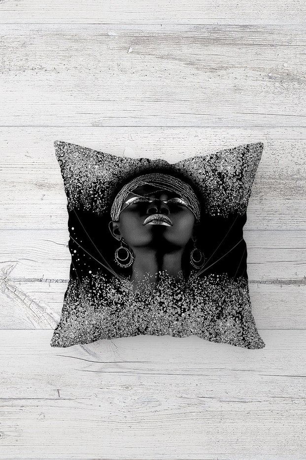 One Side Printed Hidden Zipper Decorative Pillowcase Throw Pillow Case Seat Pillowcase