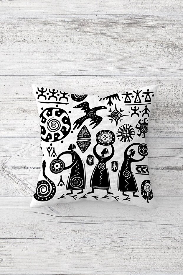 One Side Printed Hidden Zipper Decorative Pillowcase Throw Pillow Case Seat Pillowcase