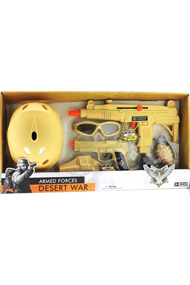 Kasklı Ve Çift Silahlı Polis Seti - 1