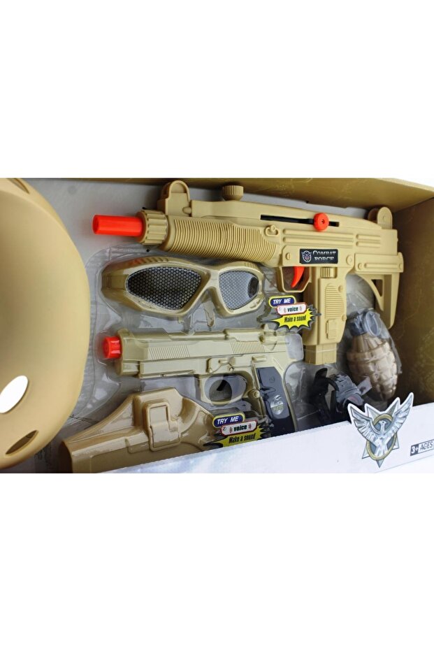 Kasklı Ve Çift Silahlı Polis Seti - 2