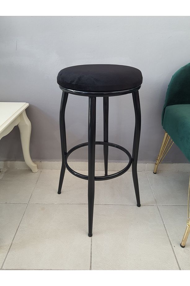 Dekoratif Bar Tabure Kara Inci - 1